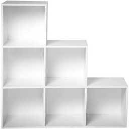 Casame - Meuble 6 Cases en Escalier - Casâme - Blanc - Blanc