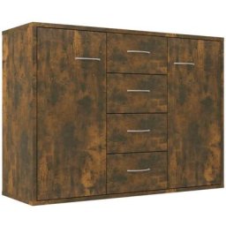 Buffet Chêne fumé 88x30x65 cm Bois d'ingénierie Vidaxl Chêne fumé