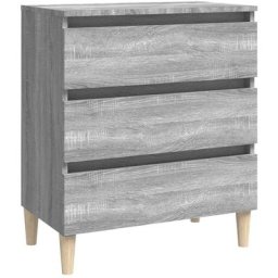 Buffet Sonoma gris 60x35x69 cm Bois d'ingénierie Vidaxl Sonoma gris
