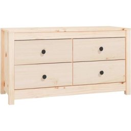 Armoire latérale 100x40x54 cm Bois de pin massif Vidaxl Marron
