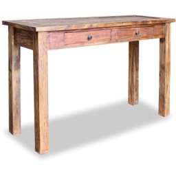 Table console Bois de récupération massif 123 x 42 x 75 cm Vidaxl Brun