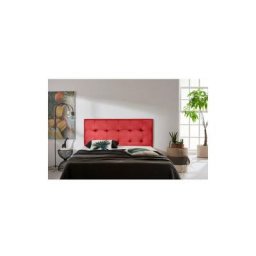 Tête de lit Aster en similicuir rouge 100