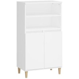 Buffet haut Blanc 60x36x110 cm Bois d'ingénierie Vidaxl Blanc