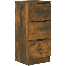 Buffet Chêne fumé 30x30x70 cm Bois d'ingénierie Vidaxl Chêne fumé