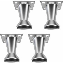 4x Pied de meuble ajustable conique Compas Meuble tv Canapé Buffet Armoire Table Lit Bureau