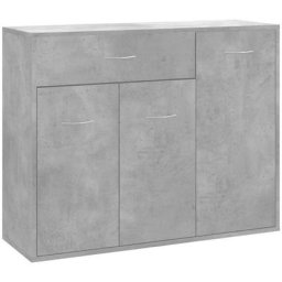 Buffet Gris béton 88x30x70 cm Aggloméré Vidaxl Gris béton