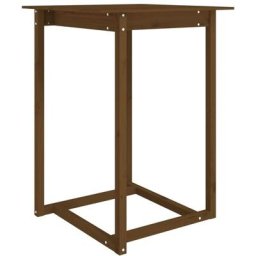 Table de bar Marron miel 80x80x110 cm Bois massif de pin Vidaxl Honey brown