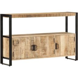 Armoire latérale 120x30x75 cm Bois de manguier solide Vidaxl Brun