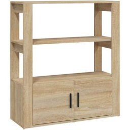 Buffet Chêne sonoma 80x30x90 cm Bois d'ingénierie Vidaxl Chêne sonoma