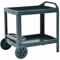 Vidaxl - Chariot à boissons Vert 69x53x72 cm Plastique Vert