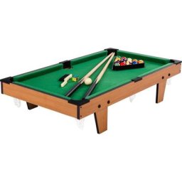 GAMES PLANET Mini billard MICRO avec accessoires (2 queues, boules, triangle, craie, brosse), 3