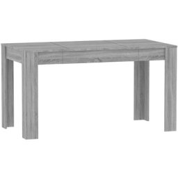 Table à manger Sonoma gris 140x74,5x76 cm Bois d'ingénierie Vidaxl Sonoma gris