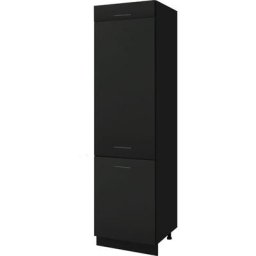 Colonne de cuisine pour réfrigérateur encastrable Lovia Noir Mat 3 portes l 60 cm Type de façade: