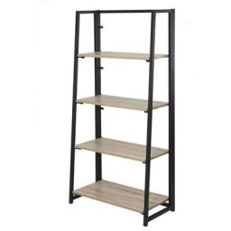 Etagère pliable 4 niveaux style industriel - Casâme - Noir - Noir