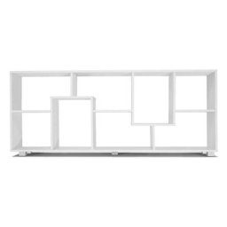 Tagère à double position tania bois blanc l 161 cm - Blanc
