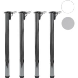 4x pied de table HW C-H34, pour table à manger de bureau pied de table cadre de table, pliable 72cm