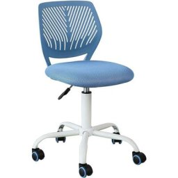 Chaise de Bureau Ergonomique Fauteuil Pivotant pour Ordinateur FST64-BL Sobuy