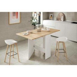 Table à manger pliante avec plateau rabattable, Table auxiliaire refermable, 78 x 77 x 31 cm,