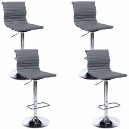 Lot de 4 Tabouret de Bar en Cuir pu Chaise Bar Erconomique Réglable en Hauteur Chaises Haute