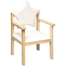Atmosphera - Chaise dossier étoile blanc créateur d'intérieur - Blanc
