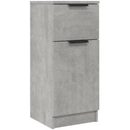 Buffet Gris béton 30x30x70 cm Bois d'ingénierie vidaXL - Gris béton