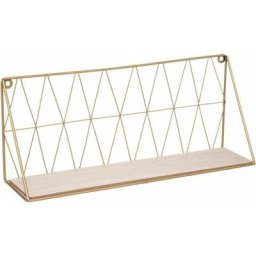 Etagère murale filaire - Doré - L.48 x h 20 cm - Livraison gratuite - Doré