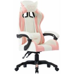 Fauteuil de jeux vidéo Rose Similicuir Vidaxl Pink