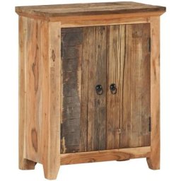 Buffet 60x33x75 cm Bois d'acacia solide et bois de récupération Vidaxl Brun