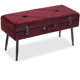Versa - Malena Banquette Chaise Longue Tabouret pied de lit Banc pour la chambre, 42x80x34cm