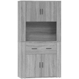 Buffet haut Sonoma gris Bois d'ingénierie Vidaxl Gris