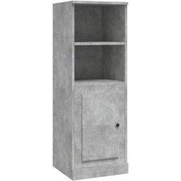 Buffet haut gris béton 36x35,5x103,5 cm bois d'ingénierie Vidaxl Gris béton