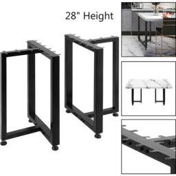 VEVOR Pieds de table en acier Pieds de table réglable 28"" Pieds de table à manger Forme T Bureau