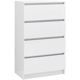 Buffet Blanc brillant 60x35x98,5 cm Bois d'ingénierie vidaXL - Blanc brillant