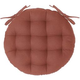 Atmosphera - Galette Chaise Ronde Terre Cuite d. 40 cm créateur d'intérieur - Terracotta