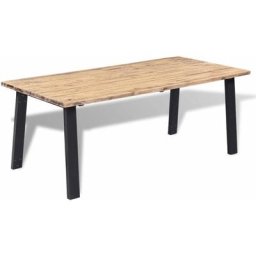Table de salle à manger 170 x 90 cm Bois d'acacia massif Vidaxl Brun