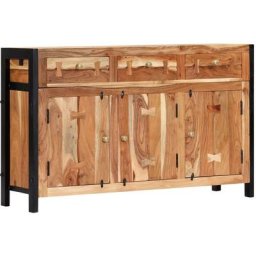 Buffet 120x35x75 cm Bois d'acacia solide vidaXL - N/A
