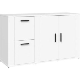 Buffet Blanc 100x33x59,5 cm Bois d'ingénierie vidaXL - Blanc