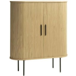 Buffet Bobochic Buffet haut 2 portes 100 cm paulina placage chêne - Marron clair
