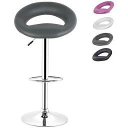 Lot de 2 Tabouret de Bar Chaise de Comptoir, Chaises de Bar Réglables en Hauteur en Similicuir,