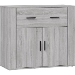Buffet Sonoma gris 80x33x70 cm Bois d'ingénierie Vidaxl Sonoma gris