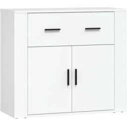 Buffet Blanc 80x33x70 cm Bois d'ingénierie Vidaxl Blanc