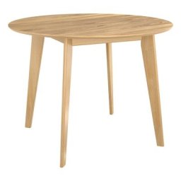 Table ronde 4 personnes en bois D100 cm - Réno - Bois clair