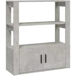 Buffet Gris béton 80x30x90 cm Bois d'ingénierie Vidaxl Gris béton