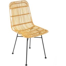 Atmosphera - Chaise de Diner Kubu Naturelle créateur d'intérieur - Beige