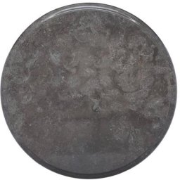 Dessus de table Noir Ø40x2,5 cm Marbre Vidaxl Black