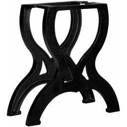 Lot de 2 Pieds de table base Design industriel - Support de table Cadre en x Fonte BV360531 Bonnevie