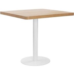 Table de bistro Marron clair 80x80 cm mdf