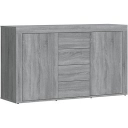 Buffet Sonoma gris 120x36x69 cm Bois d'ingénierie Vidaxl Sonoma gris