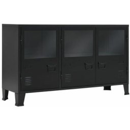 Buffet Métal de style industriel 120 x 35 x 70 cm Noir Vidaxl Noir