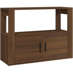 Buffet Chêne marron 80x30x60 cm Bois d'ingénierie Vidaxl Chêne marron